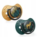 LOVI zestaw prezentowy JUNGLE VIBES butelka 120 ml + smoczki 0-3 0406
