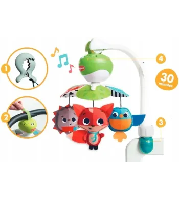 TINY LOVE Karuzela muzyczna Podróżna 3W1 Zabawa