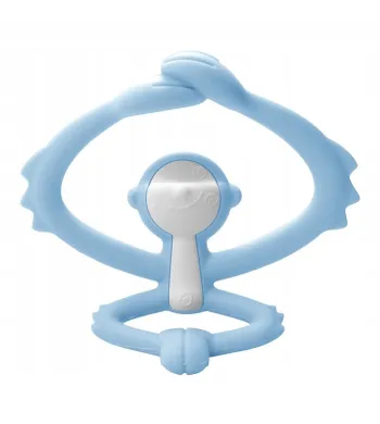 Gryzak ortodontyczny Mombella Małpka  light blue