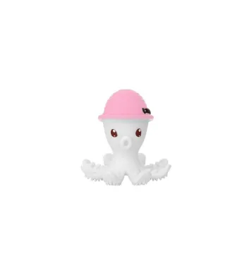 MOMBELLA Silikonowy Gryzak zabawka Ośmiornica pink