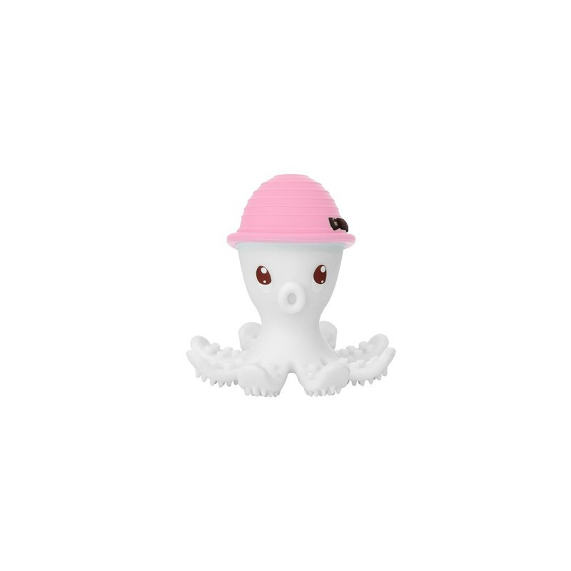 MOMBELLA Silikonowy Gryzak zabawka Ośmiornica pink
