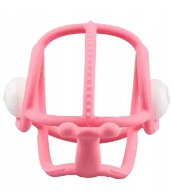Mombella Gryzak z Grzechotką Ślimak Pink