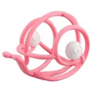 Mombella Gryzak z Grzechotką Ślimak Pink