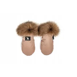 CottonMoose RĘKAWICZKI DO WÓZKA OCIEPLACZ DŁONI CAMEL