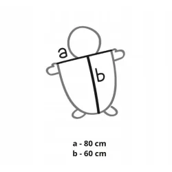 Ponczo samochodowe POLAR Patulove SZARE ONE SIZE BASIC GREY