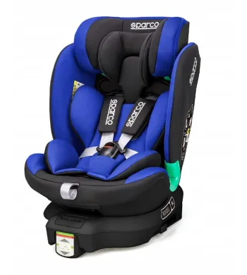 FOTELIK OBROTOWY 360 iSIZE 40-135CM Sparco niebieski Sk6000