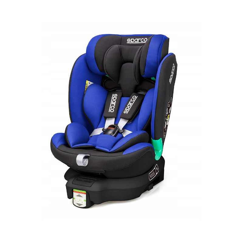 FOTELIK OBROTOWY 360 iSIZE 40-135CM Sparco niebieski Sk6000