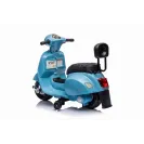 Sun Baby Scooter Vespa Jeździk Skuter na akumulator Niebieski z oparciem