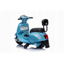 Sun Baby Scooter Vespa Jeździk Skuter na akumulator Niebieski z oparciem