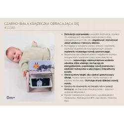 Taf Toys sensoryczna książeczka obrotowa czarno-biała 13385 Taf Toys sensoryczna książeczka obrotowa czarno-biała 13385