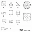 Clever klocki magnetyczne 36el Petite Pastel