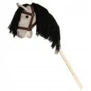 Teddy kompaniet Hobby Horse A4 koń na kiju z kantarem Szary