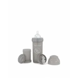 Twistshake butelka antykolkowa 260 ml GREY