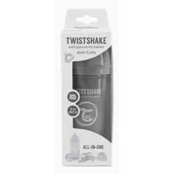 Twistshake butelka antykolkowa 260 ml GREY