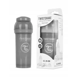 Twistshake butelka antykolkowa 260 ml GREY