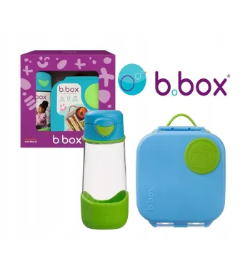 B.BOX ZESTAW SPORTOWA BUTELKA TRITANOWA 450 ML + MINI LUNCHBOX OCEAN BREEZE