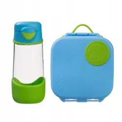 B.BOX ZESTAW SPORTOWA BUTELKA TRITANOWA 450 ML + MINI LUNCHBOX OCEAN BREEZE B.BOX ZESTAW SPORTOWA BUTELKA TRITANOWA 450 ML + MINI LUNCHBOX OCEAN BREEZE