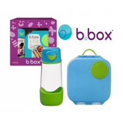 B.BOX ZESTAW SPORTOWA BUTELKA TRITANOWA 450 ML + MINI LUNCHBOX OCEAN BREEZE B.BOX ZESTAW SPORTOWA BUTELKA TRITANOWA 450 ML + MINI LUNCHBOX OCEAN BREEZE