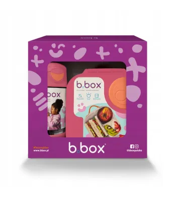 B.BOX Zestaw Mini Lunchbox + sportowa butelka tritanowa Strawberry Shake