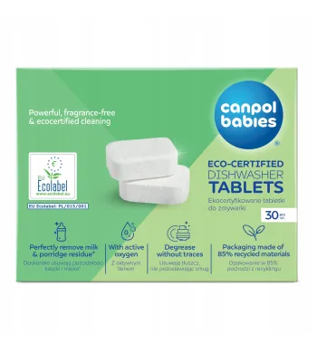 Canpol babies Ekocertyfikowane tabletki do zmywarki 30 szt 1/502