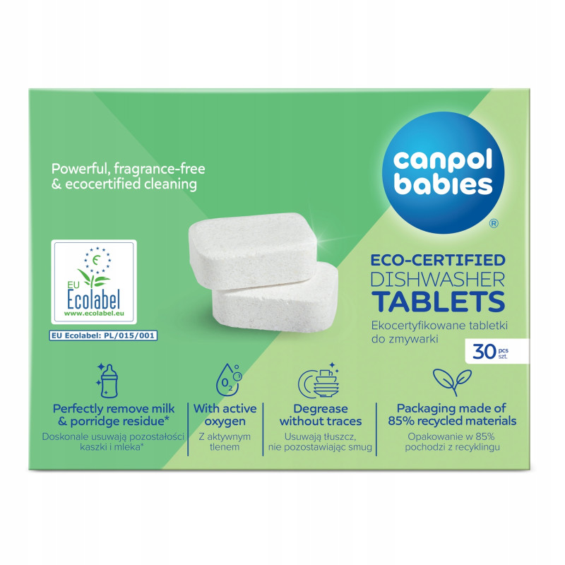 Canpol babies Ekocertyfikowane tabletki do zmywarki 30 szt 1/502