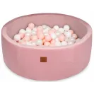 Infantilo Suchy basen z kulkami VELVET róż/kulki róż