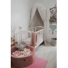 Infantilo Suchy basen z kulkami VELVET róż/kulki róż