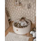 Infantilo Suchy basen z kulkami VELVET róż/kulki róż