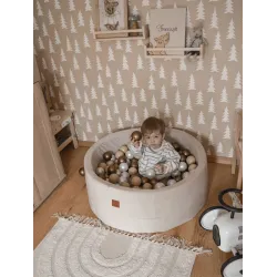 Infantilo Suchy basen z kulkami VELVET róż/kulki róż Infantilo Suchy basen z kulkami VELVET róż/kulki róż