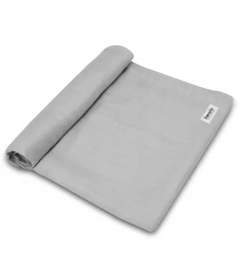Pielucha bambusowa Lionelo LO-BAMBOO SWADDLE szara