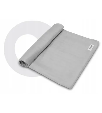 Pielucha bambusowa Lionelo LO-BAMBOO SWADDLE szara
