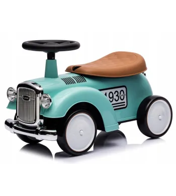 Sun baby Jeździk chodzik pchacz Retro wyścigowy miętowy