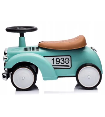 Sun baby Jeździk chodzik pchacz Retro wyścigowy miętowy