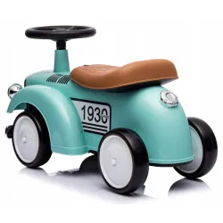 Sun baby Jeździk chodzik pchacz Retro wyścigowy miętowy