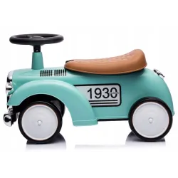 Sun baby Jeździk chodzik pchacz Retro wyścigowy miętowy