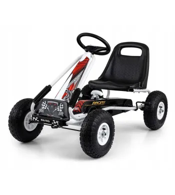 Milly Mally Gokart na pedały Thor White Biały do 30 kg