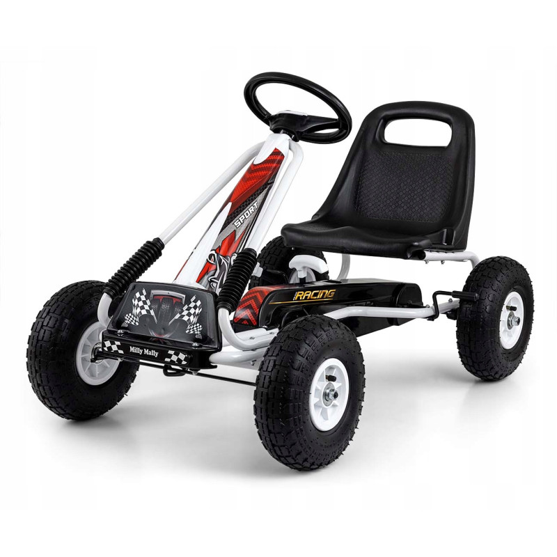 Milly Mally Gokart na pedały Thor White Biały do 30 kg