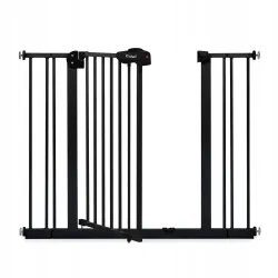 Bramka barierka na schody Kidwell GUARDA czarna rozporowa przedłużki 75-104