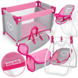 Milly mali zestaw dla lalek Elsa Prestige Pink