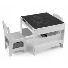 Milly mali zest Sven PLUS stolik i krzes White