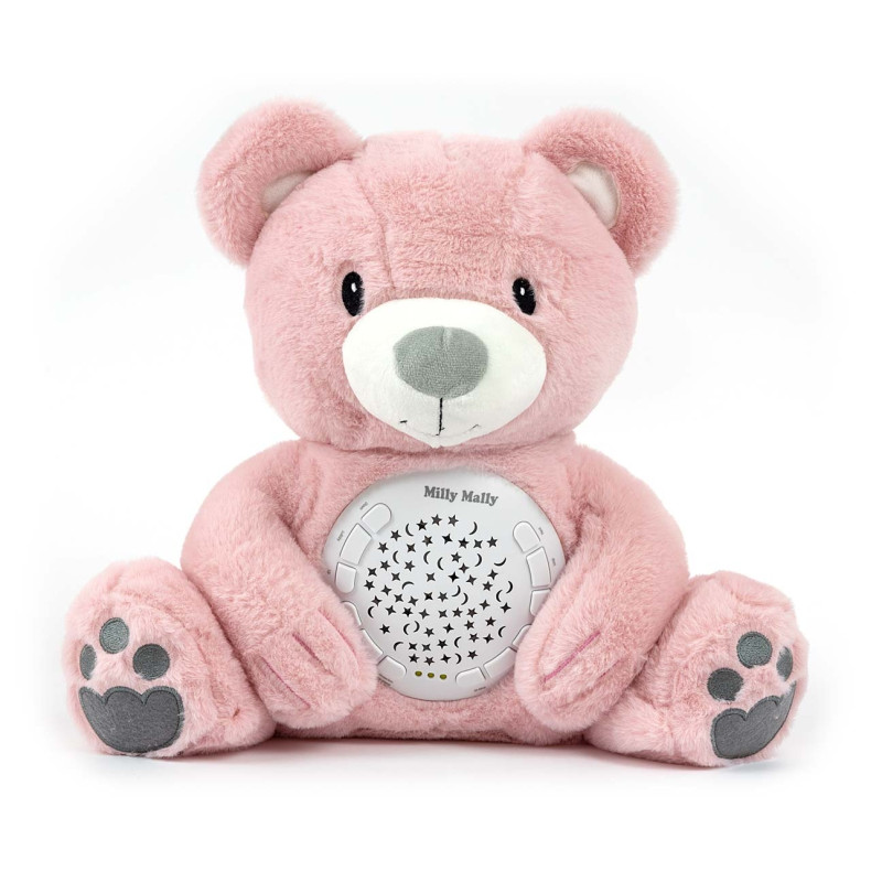 Milly mali miś z projektorem Pink