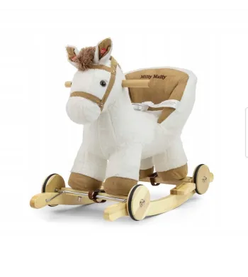 Koń na biegunach interaktywny Polly White Milly Mally Dream On Stone