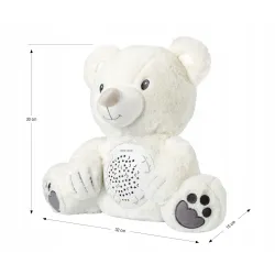 Milly  Mally mali miś z projektorem White Milly  Mally mali miś z projektorem White