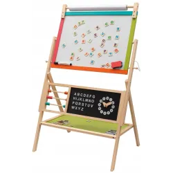 Tablica dwustronna obrotowa magnetyczna kredowa BABY MIX Montessori