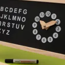 Tablica dwustronna obrotowa magnetyczna kredowa BABY MIX Montessori