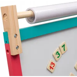Tablica dwustronna obrotowa magnetyczna kredowa BABY MIX Montessori