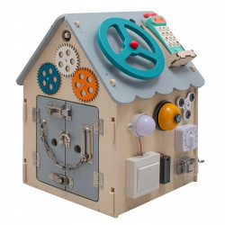 TABLICA AKTYWNOŚCI MONTESSORI LED DOMEK BABY MIX
