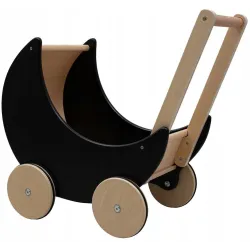 DREWNIANY WÓZEK DLA LALEK GONDOLA 2W1 CHODZIK BABY MIX MONTESSORI DREWNIANY WÓZEK DLA LALEK GONDOLA 2W1 CHODZIK BABY MIX MONTESSORI