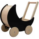 DREWNIANY WÓZEK DLA LALEK GONDOLA 2W1 CHODZIK BABY MIX MONTESSORI