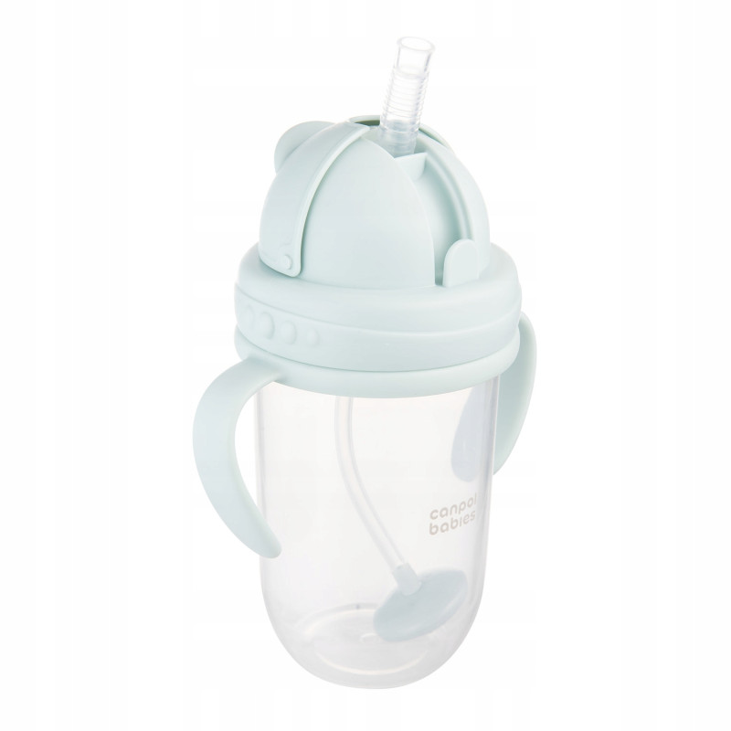 Canpol babies Kubek niekapek z rurką 270 ml MOUNTAINS 56/623 gre